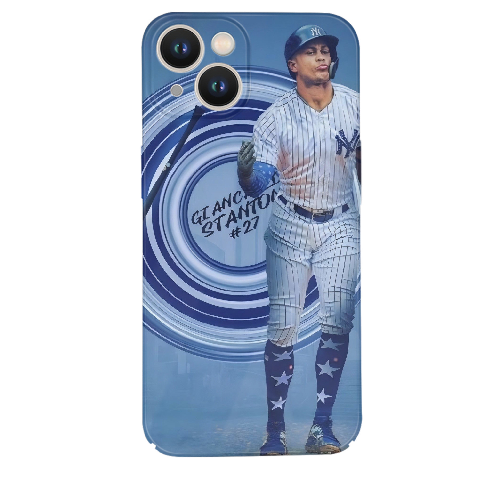 Giancarlo Stanton 16 IPhone 14 Series Full-Cover Hard Case – Shockproof With Raised Camera Protection – Precise Cutouts, Wireless Charging Compatible – Durable, Anti-Yellowing, Easy To Clean